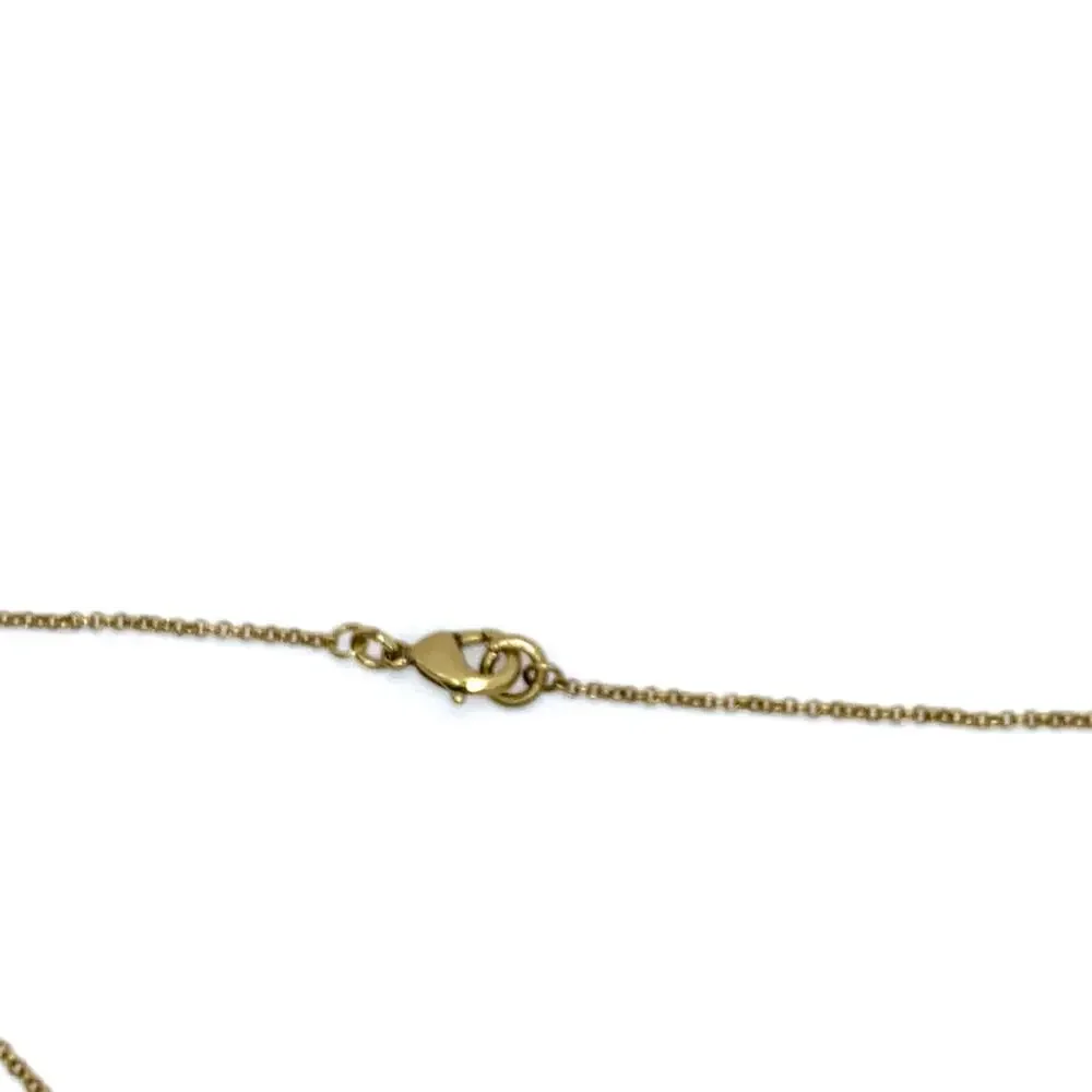 Gold-Tone Rhinestone Arch U Necklace